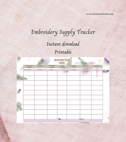 Keeping Your Embroidery Supplies Tracked